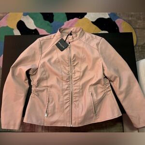 Baccini NYC - blush vegan leather jacket